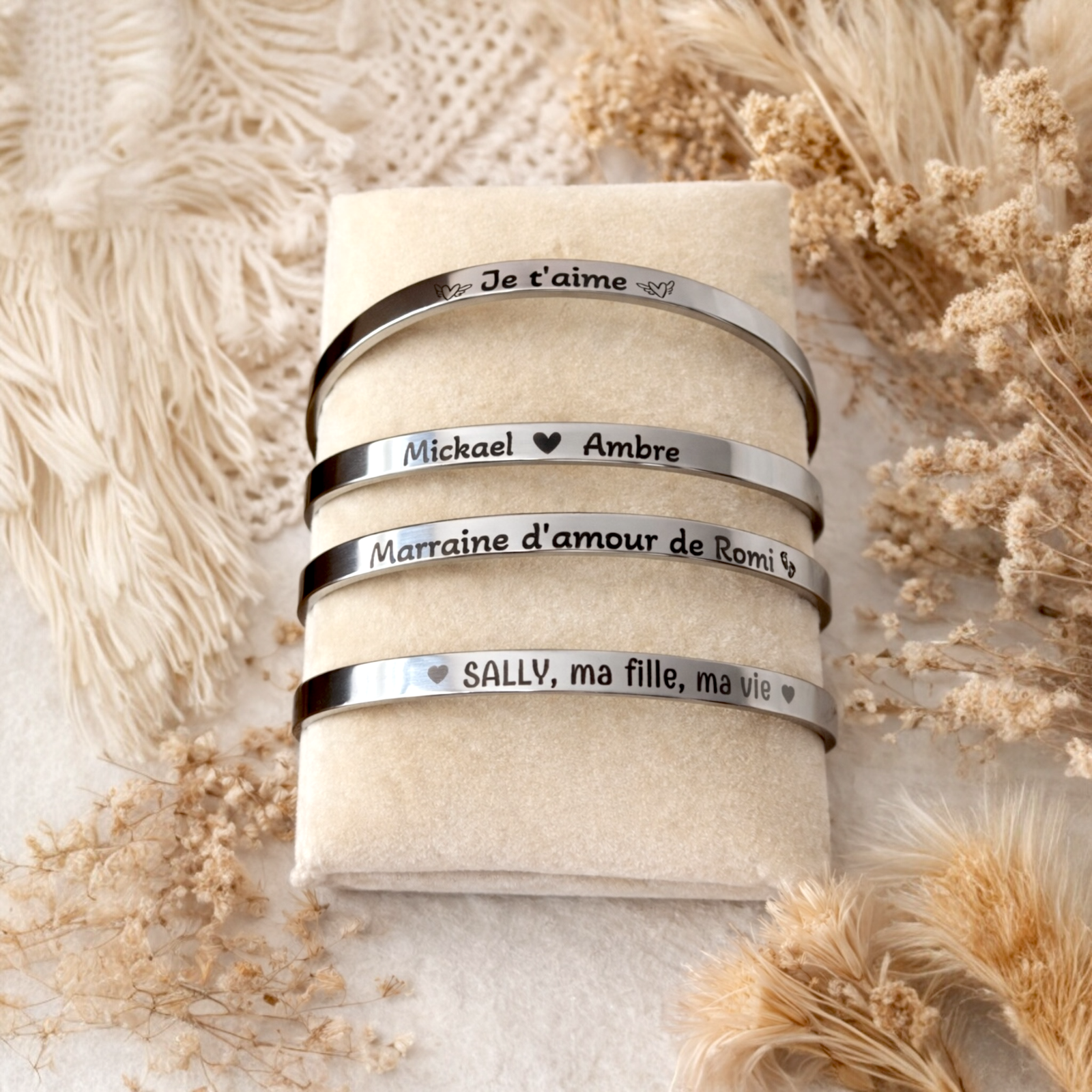 Bracelet Jonc personnalisé en acier inoxydable