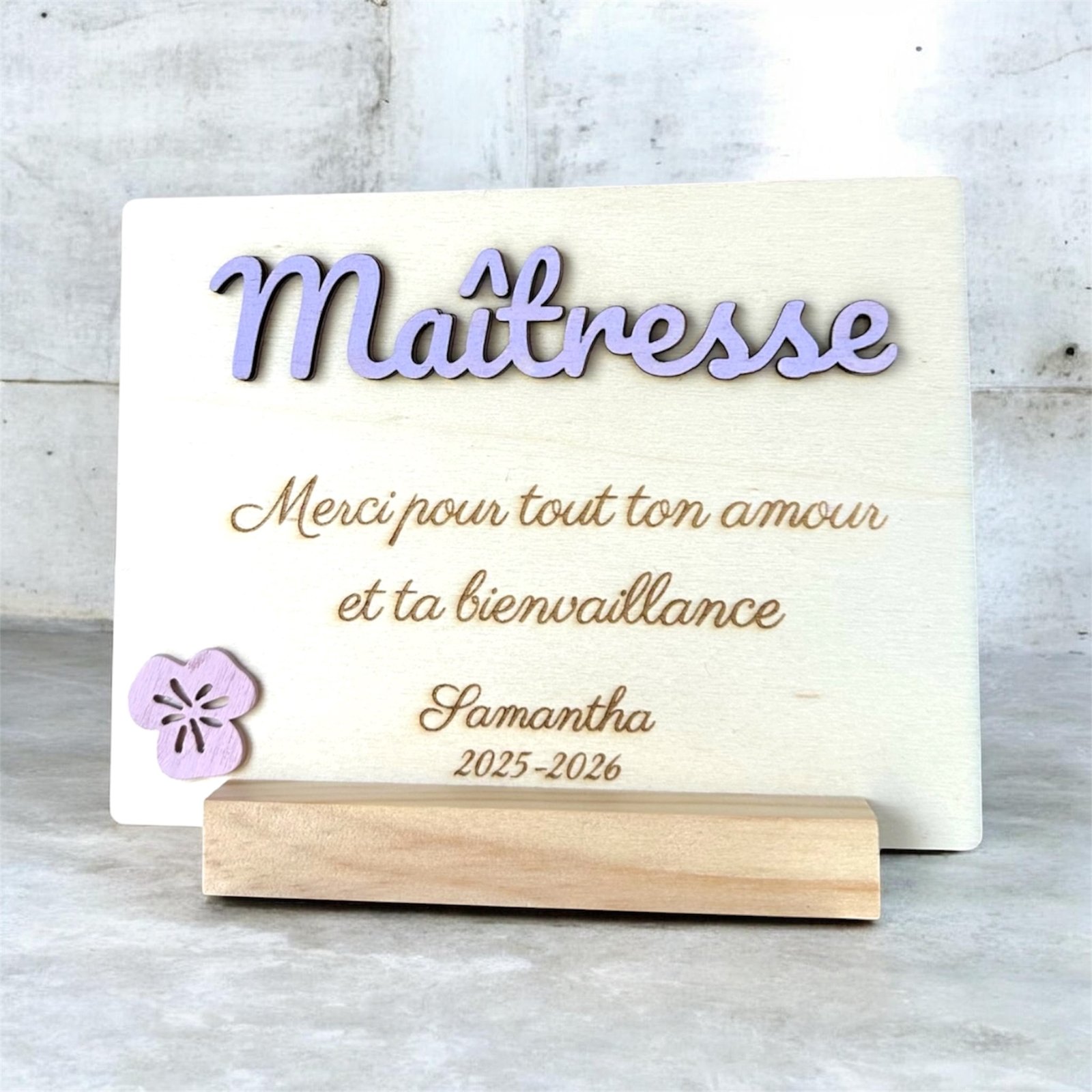 cadeau personnalisé maitresse
